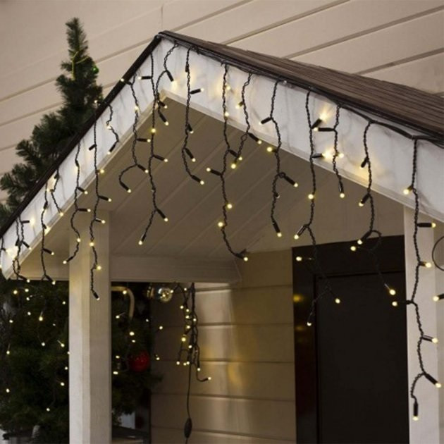 Гірлянда-бахрома Xmas вулична 7403 LED 150 3.3 Short curtain WW-2 10мх1,5м із з'єднувачем, тепло-біла