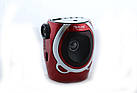 Портативна колонка радіо караоке MP3 USB Golon RX-902AUT Red, фото 4