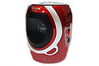 Портативна колонка радіо караоке MP3 USB Golon RX-902AUT Red, фото 5