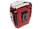 Портативна колонка радіо караоке MP3 USB Golon RX-902AUT Red, фото 7