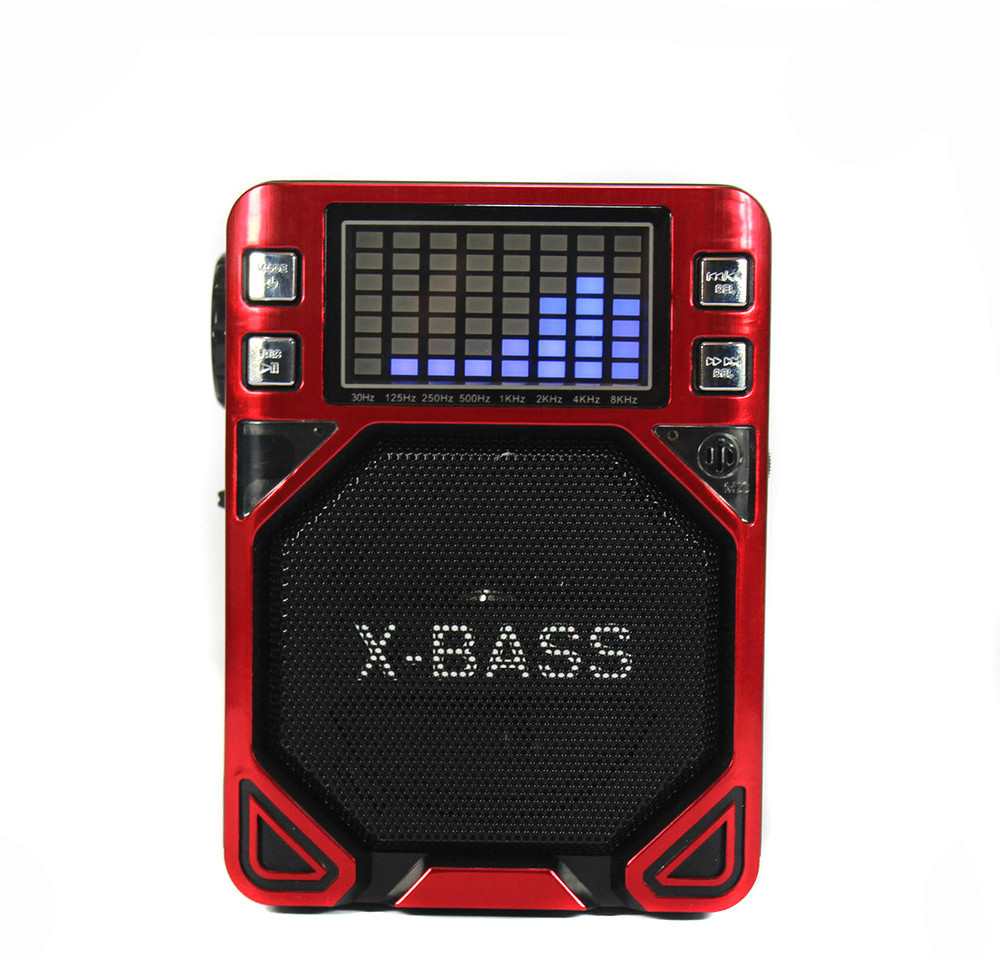 Радіоприймач колонка MP3 Golon RX-7000 Rec Red
