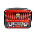 Портативна колонка MP3 USB Golon RX-456S Solar з сонячне панеллю Brown-Red, фото 4