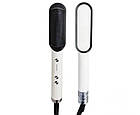 Фен-щітка для волосся Hair Straightener 909B 7767, біла, фото 2