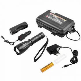 Ліхтарик акумуляторний Police на 3 батарейках R03 або 1 акумуляторі 18650 zoom 1891-T6
