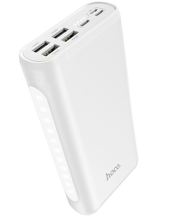 УМБ портативний зарядний Power Bank HOCO J60 30000 mAh, біле