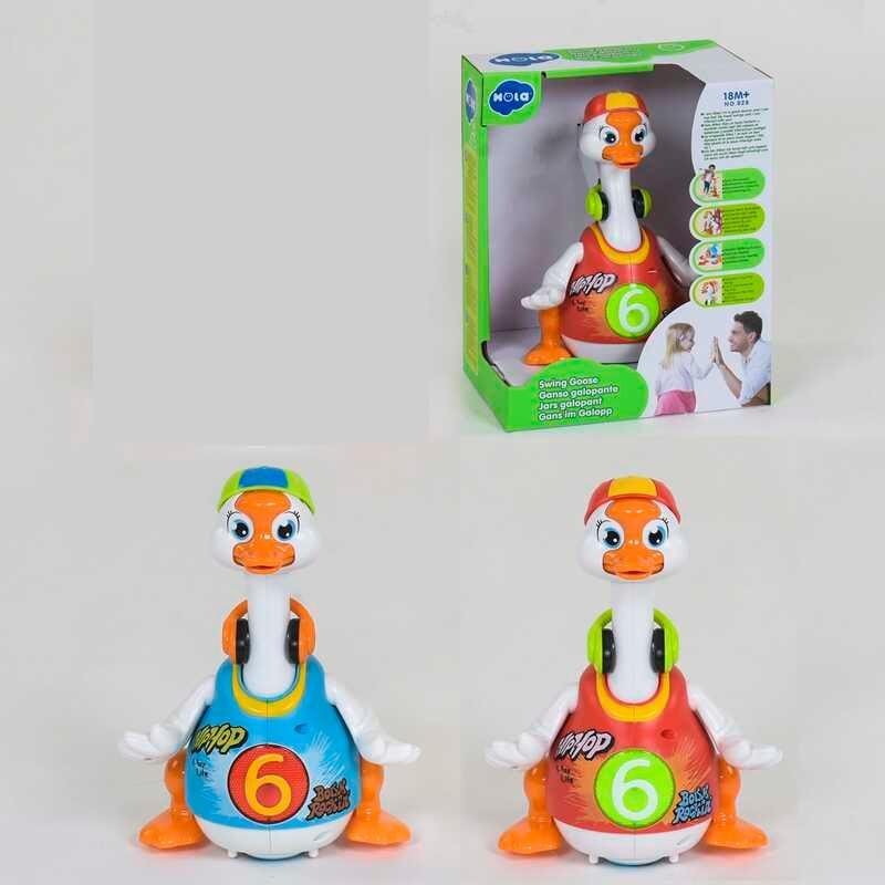 Дитяча музична іграшка Гусак Hola 828, 3 кольори, говорить англійською мовою, фото 1