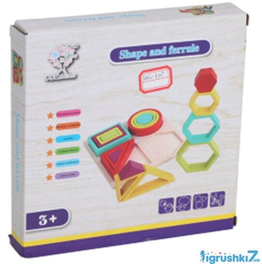 Іграшка деревяна "Сортер геометрія", Развивающая игрушка "Сортер геометрия" 48727, фото 1