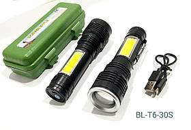 Ліхтар ручний Power Style X-Balog BL-T6-30S на акумуляторі заряд Micro USB