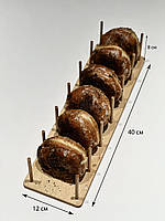 Підставка для пончиків донатів солодощів із дерева на стіл у кафе бар магазин