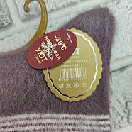 Шкарпетки жіночі високі зимові з норки р.36-41 смужки асорті УЮТ 30037217, фото 3