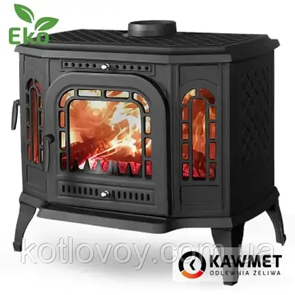 Камінна топка KAWMET P7 (10.5 kW) PB EKO дверці з правого боку, фото 1