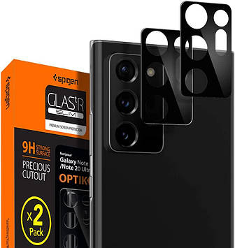 Захисне скло Spigen для камери Samsung Galaxy Note 20 Ultra - Optik (2шт), Black (AGL01449)