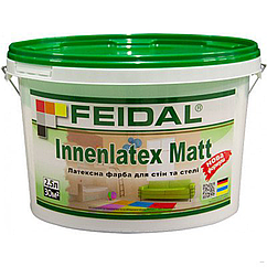 Інтер'єрна латексна фарба Feidal Innenlatex Matt матова 2.5л