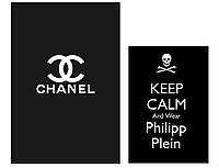 Комплект из 2-х брендовых ежедневников для женщин: деловой блокнот Chanel формат А5 + Philipp Plein блокнот