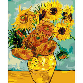 Картина за номерами. Букеті "Соняшники Ван Гог" KHO098, 40х50 см