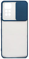 Накладка Xiaomi Redmi Note 11/Note 11S bamper Camshield Mate TPU Темно-синій