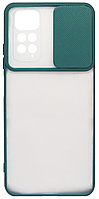 Накладка Xiaomi Redmi Note 11/Note 11S bamper Camshield Mate TPU Темно-зелений