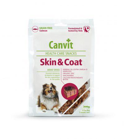 Напіввологі ласощі Canvit Skin & Coat для шкіри та шерсті для собак 200 г (can508778)