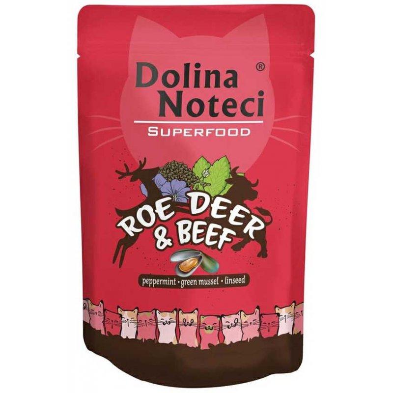 Вологий корм для котів з козулею та яловичиною Dolina Noteci Superfood 85 г