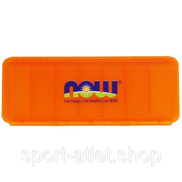 Таблетниця NOW 7-day pill box, Orange, фото 1