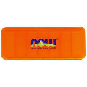 Таблетниця NOW 7-day pill box, Orange