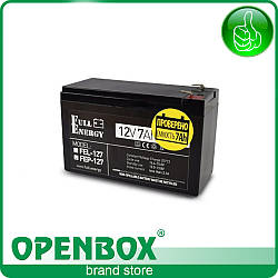 Акумулятор Full Energy FEP-127 12 V 7 A для безперебійника та інших пристроїв