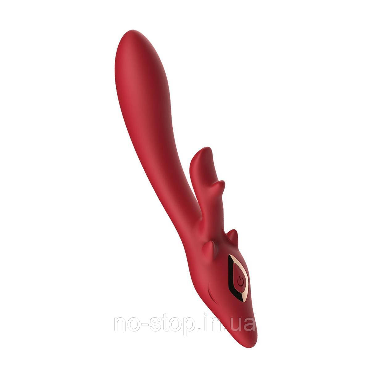 Hi-tech вібратор  Vibrator silicone 2*8 Red