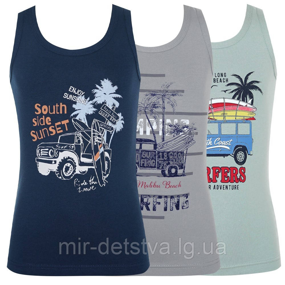 Майки дитячі для хлопчиків TM Baykar Туреччина оптом р.2 (110-116 см)