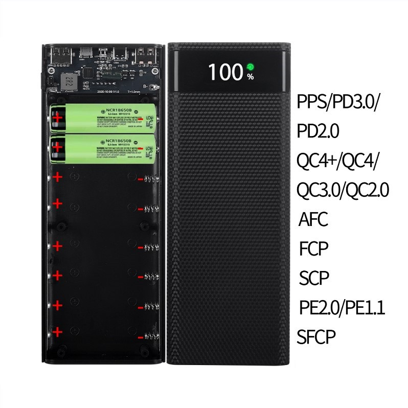 Корпус Павербанк QC 22,5W (швидка зарядка) Power Bank 8*18650