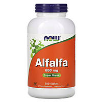 Натуральная добавка NOW Alfalfa 650 mg, 500 таблеток