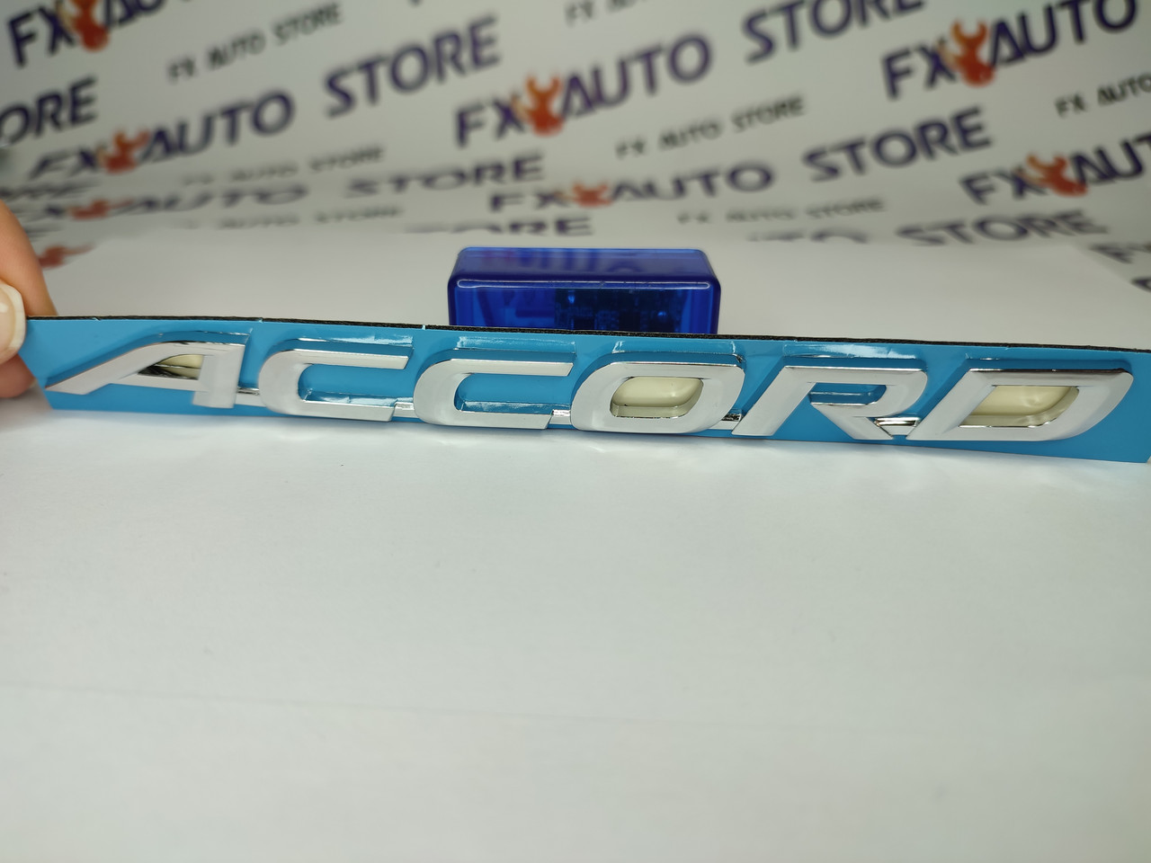 Емблема Логотип шильдик букви ACCORD Honda Хром 180х15 мм, фото 1