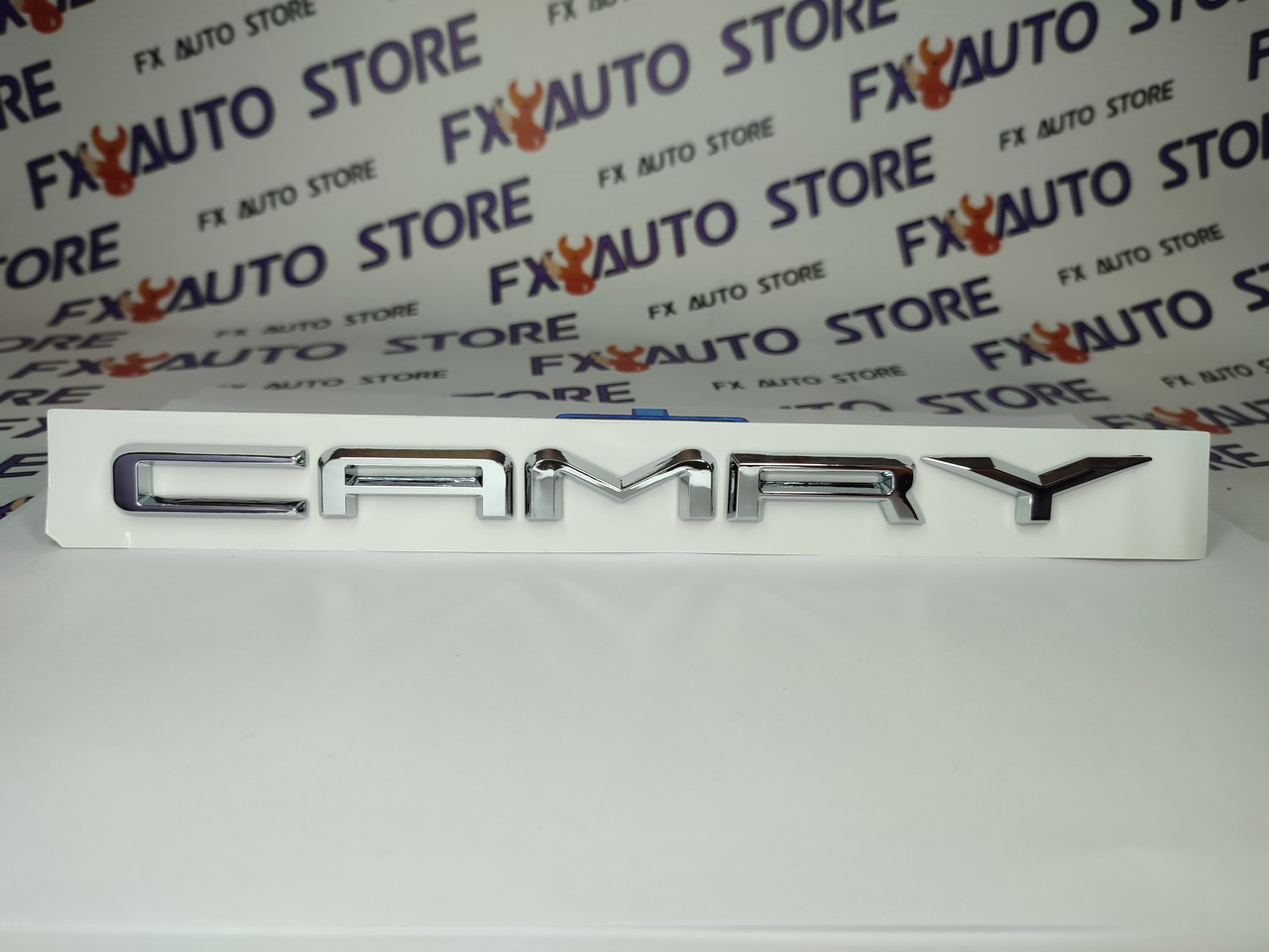 Емблема шильдик логотип CAMRY 250*16 мм Хром для Toyota нового зразка