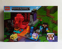 Конструктор Майнкрафт "Мій світ" Minecraft "My World" 404 деталі без бренда
