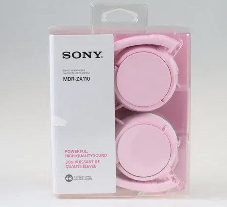 Навушники великі провідні Sony MDR-ZX110 Pink