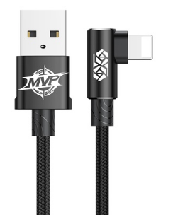 Кабель Baseus MVP Elbow Lightning 1m, Black (CALMVP-01)