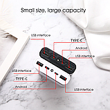 Бокс 4 х 18650. Box універсальна батарея з дисплеєм Power Bank UPS Павербанк. Безперебійник. LED-ліхтарик, фото 7