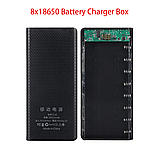 Бокс 4 х 18650. Box універсальна батарея з дисплеєм Power Bank UPS Павербанк. Безперебійник. LED-ліхтарик, фото 8
