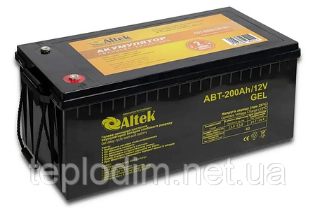 Гелевий акумулятор ALTEK ABT 200 GEL 2В/200 Аh (для ДБЖ, інвертора), фото 3