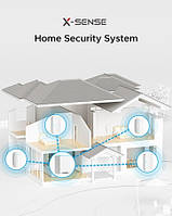Система домашньої безпеки X-Sense, бездротовий з технологією LoRa, з 8 компонентів, працює з Alexa HS08