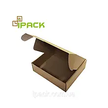 Коробка картонна самозбірна 340х240х100мм  (до 2 кг) бура крафт мікрогофрокартон