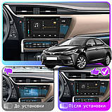 Al Штатна автомагнітола для Toyota Corolla 11 (E160, E170) Рестайлінг 2015-н.в. екран 10" 2/32Gb Wi-Fi GPS Base, фото 2