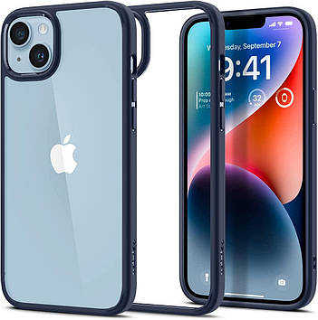 Чохол Spigen для iPhone 15 Plus / 14 Plus - Ultra Hybrid, Navy Blue (ACS04899)