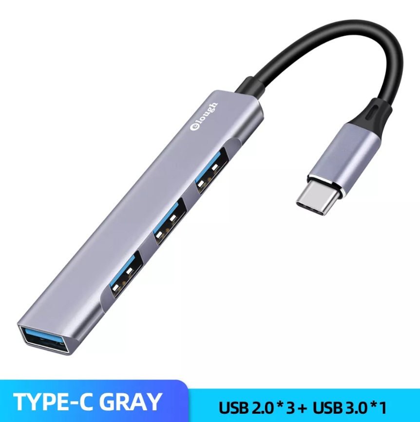 USB Type-C Hub Хаб Адаптер Переходник 4в1 USB3.0 - USB2.0 Aluminum ...