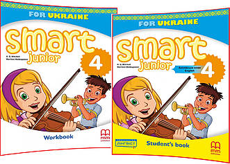 Smart Junior for Ukraine 4. Комплект книг з англійської мови нуш Мітчелл. Підручник+Зошит. Лінгвіст