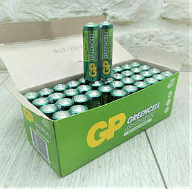 Батарейка сольова R6 GP Greencell 1.5V AA (ціна за коробку 40шт)