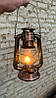 Керосинова лампа портативна з вітрозахистом світильник ліхтар 24 см бронза, фото 10