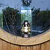 Керосинова лампа портативна з вітрозахистом світильник ліхтар 24 см бронза, фото 5