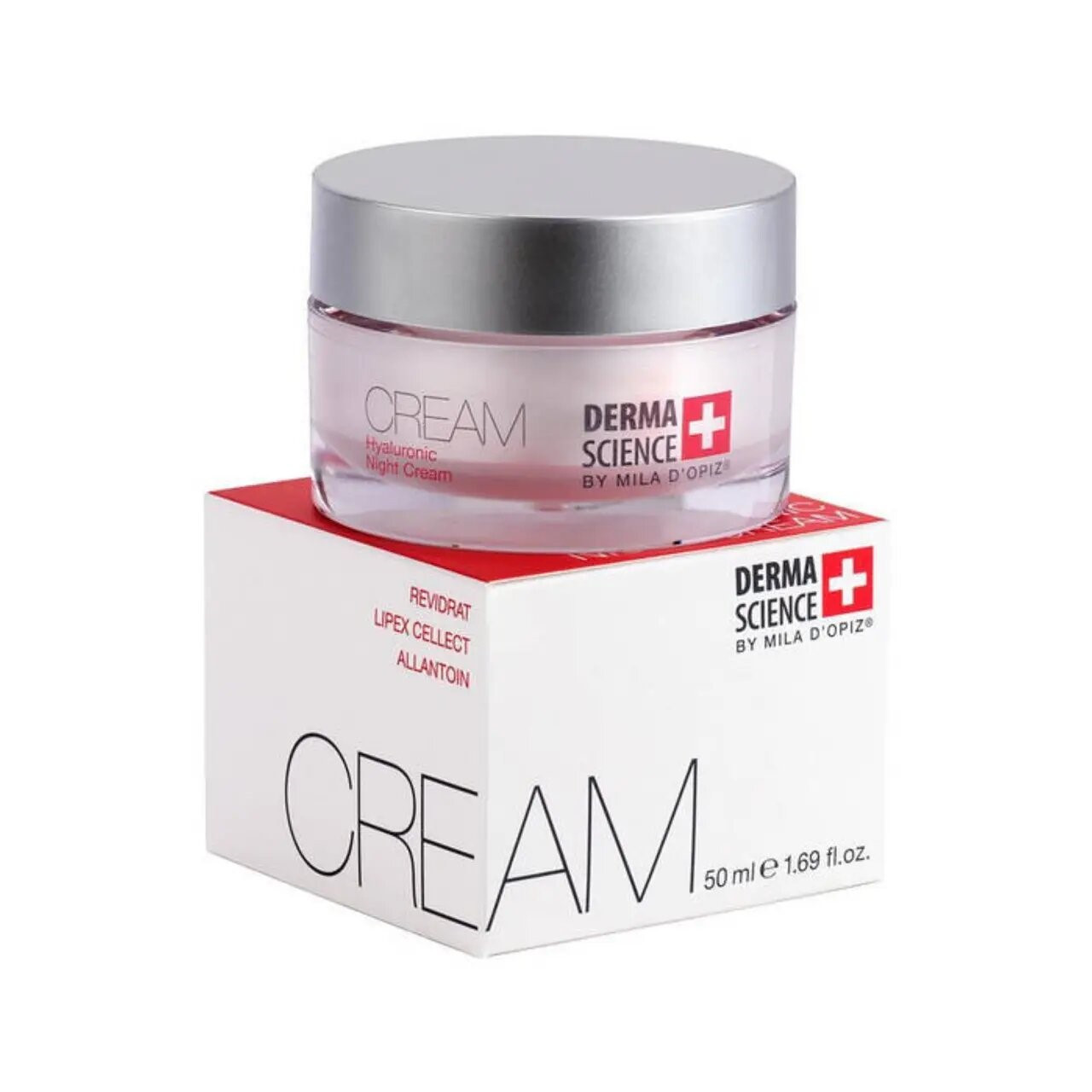 Kрем нічний гіалуроновий Міла Допіс 50мл Вівасан Швейцарія MILA D'OPIZ Vivasan Switzerland