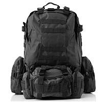 Тактический рюкзак с подсумками черный RUIN HAWK №1675