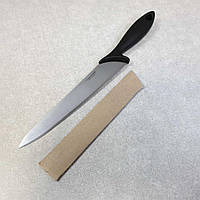 Кухонный нож ножницы точилка Б/У Кухонный нож Fiskars Essential универсальный 21 см Black 1023776